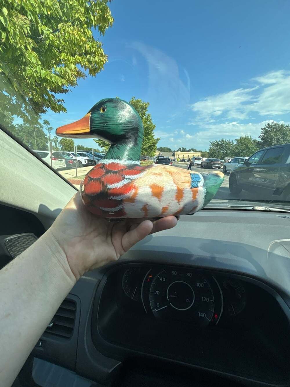 Teleflora Wood Mallard Duck Decoy Figurine